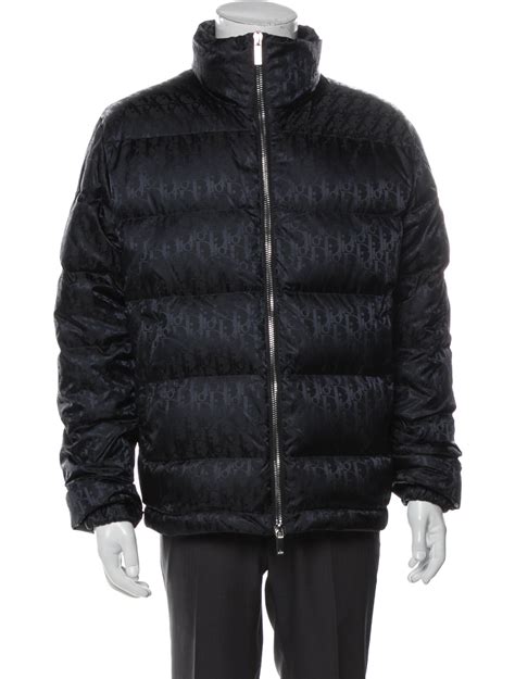 dior black puffer jacket|Dior oblique puffer jacket.